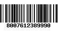 Código de Barras 8007612389990