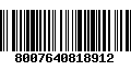 Código de Barras 8007640818912