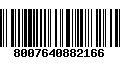 Código de Barras 8007640882166