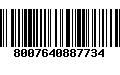 Código de Barras 8007640887734