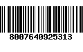 Código de Barras 8007640925313