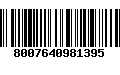 Código de Barras 8007640981395