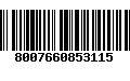 Código de Barras 8007660853115