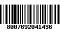 Código de Barras 8007692041436