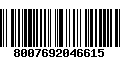 Código de Barras 8007692046615