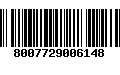 Código de Barras 8007729006148