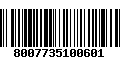 Código de Barras 8007735100601