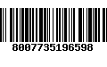 Código de Barras 8007735196598