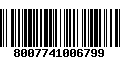 Código de Barras 8007741006799