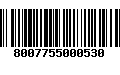 Código de Barras 8007755000530