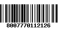 Código de Barras 8007770112126