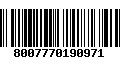 Código de Barras 8007770190971