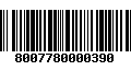 Código de Barras 8007780000390