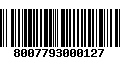 Código de Barras 8007793000127