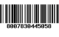 Código de Barras 8007830445058