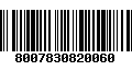 Código de Barras 8007830820060