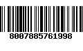 Código de Barras 8007885761998