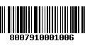 Código de Barras 8007910001006