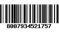 Código de Barras 8007934521757