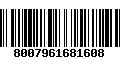 Código de Barras 8007961681608