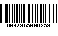 Código de Barras 8007965098259