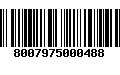 Código de Barras 8007975000488