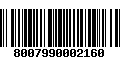 Código de Barras 8007990002160