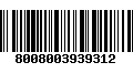 Código de Barras 8008003939312