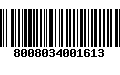 Código de Barras 8008034001613