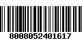 Código de Barras 8008052401617