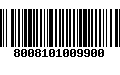 Código de Barras 8008101009900