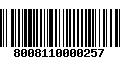 Código de Barras 8008110000257