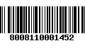 Código de Barras 8008110001452