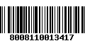 Código de Barras 8008110013417