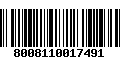 Código de Barras 8008110017491