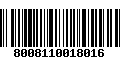 Código de Barras 8008110018016