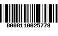 Código de Barras 8008110025779