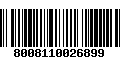 Código de Barras 8008110026899