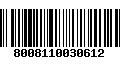 Código de Barras 8008110030612