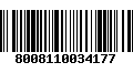 Código de Barras 8008110034177