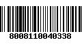 Código de Barras 8008110040338