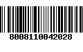 Código de Barras 8008110042028