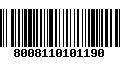 Código de Barras 8008110101190