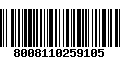 Código de Barras 8008110259105