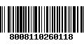 Código de Barras 8008110260118