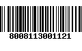 Código de Barras 8008113001121