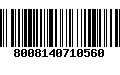 Código de Barras 8008140710560