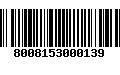 Código de Barras 8008153000139