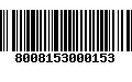 Código de Barras 8008153000153