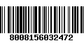 Código de Barras 8008156032472